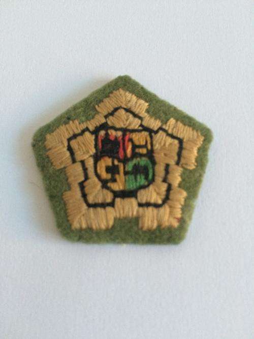 Major Rank Insignia Embroidered on Felt, Single