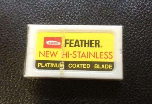 50 FEATHER NEW Hi-Stainless Double Edge Razor Blades
