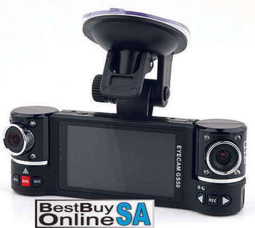 Dual lens Car DVR HD 720p  120 Angle With GPS (LOCAL STOCK)