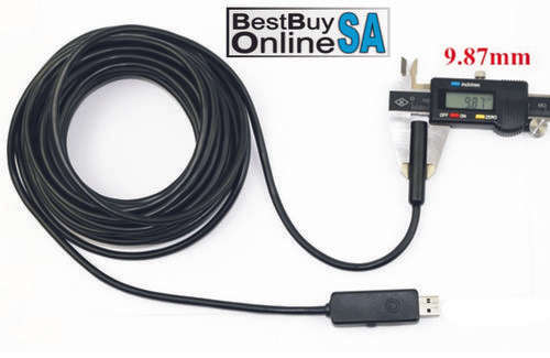 USB Endoscope Camera HD 720P 10mmDIA 4xLED IP67 Waterproof 15M Cable