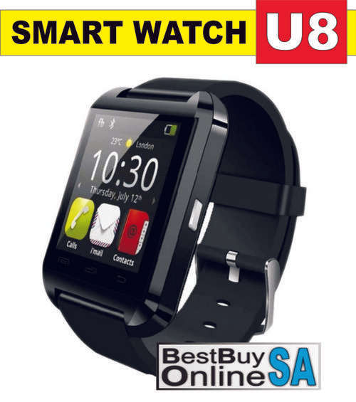 U8 Bluetooth Smart Watch for use with iPhone and Android Smart Phones