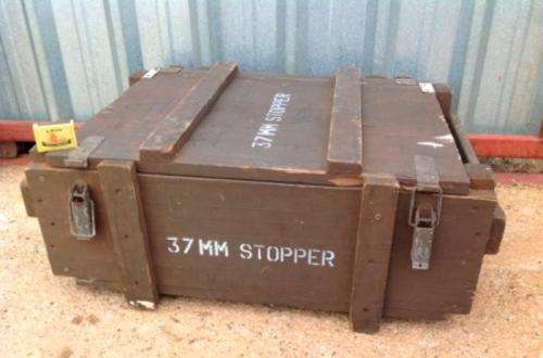 AMMO BOX - WOODEN WITH LOTS OF CHARACTER
