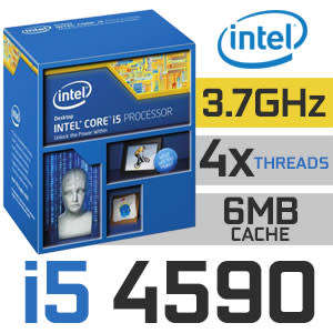 **INTEL CORE i5 4590**3.3 GHZ, 3.7 GHZ TURBO**