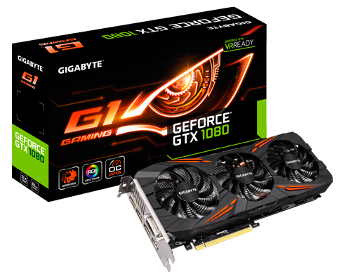 GIGABYTE GTX 1080 8G GAMING G1 GRAPHICS CARD **EXCELLENT CONDITION **WARRANTY**