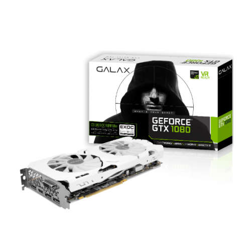 GALAX GTX 1080 8GB EXOC-SNPR WHITE **GAMING GRAPHICS CARD **EXCELLENTCONDITION**