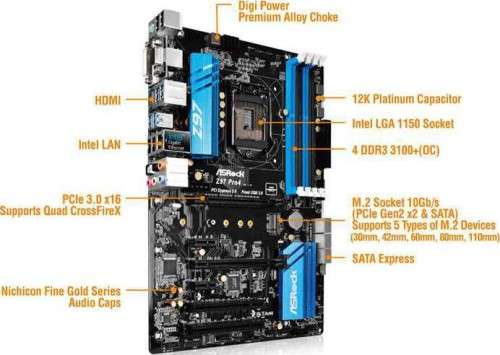 ASROCK Z97 PRO4 **GAMING MOTHERBOARD** **GOOD CONDITION**