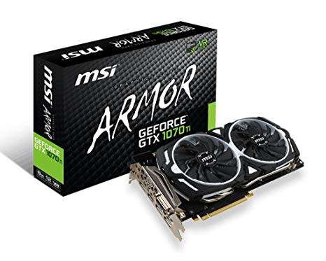 MSI GTX 1070TI ARMOR 8G ** GAMING GRAPHICS CARD ** EXCELLENT CONDITION ** WARRANTY **