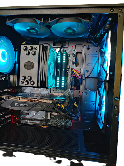 GAMING PC ** HIGH END ** i7 6700K ** MSI Z270 ** RX580 8GB ** 16GB RGB RAM ** NEW RGB CASE **