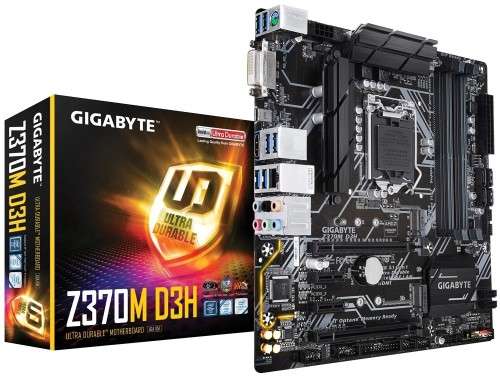 GIGABYTE Z370m d3h **GAMING MOTHERBOARD** EXCELLENT CONDITION **WARRANTY**
