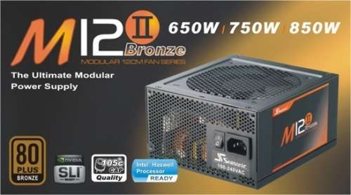 SEASONIC M12 II 850W ** FULLY MOD GAMING POWER SUPPLY ** 80+ BRONZE ** WARRANTY ** GOOD CONDITION **