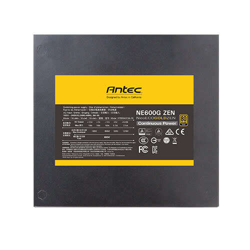ANTEC NEO ECO GOLD ZEN ** 600w GAMING POWER SUPPLY ** 80+ GOLD ** WARRANTY ** GOOD CONDITION **