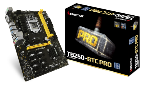 BIOSTAR TB250 PRO - BTC ** MOTHERBOARD ** EXCELLENT CONDITION ** WARRANTY **