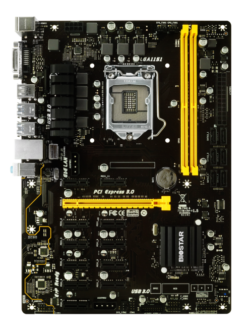 BIOSTAR TB250 PRO - BTC ** MOTHERBOARD ** EXCELLENT CONDITION ** WARRANTY **