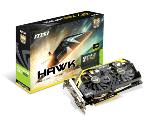 MSI GTX 760 2G TWIN FROZR HAWK **  GAMING GRAPHICS CARD ** GOOD CONDITION **WARRANTY**