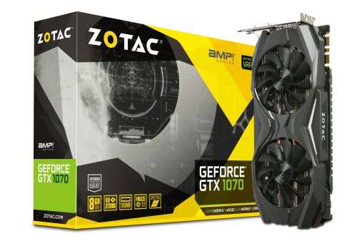 ZOTAC GTX 1070 8GB AMP! ** GAMING GRAPHICS CARD ** GOOD CONDITION ** WARRANTY**ORIGINAL PACKAGING **