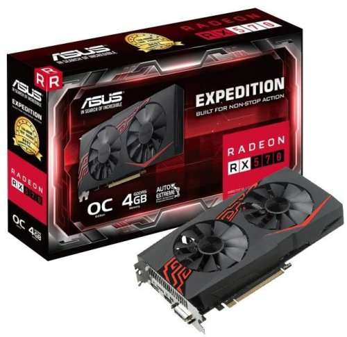 ASUS RX570 4G EXPEDITION  **GAMING GRAPHICS CARD ** GOOD CONDITION ** WARRANTY **