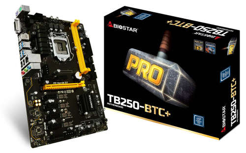 BIOSTAR TB250 BTC PLUS ** MOTHERBOARD ** EXCELLENT CONDITION ** WARRANTY **