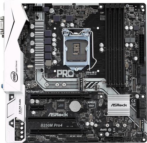 ASROCK B250M PRO 4  ** GAMING MOTHERBOARD ** GOOD CONDITION ** WARRANTY **