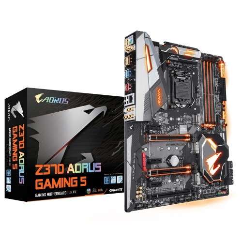 GIGABYTE GA-Z370 AORUS GAMING 5 ** WI-FI & BLUETOOTH ** GOOD CONDITION ** WARRANTY **