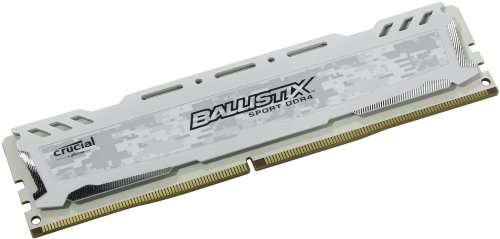 CRUCIAL BALLISTIX SPORT (WHITE) - 8GB  (1x8GB) DDR4 2400MHz ** GOOD CONDITION ** WARRANTY