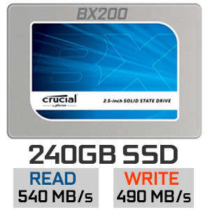 CRUCIAL BX200 ** 240GB SSD ** EXCELLENT CONDITION ** WARRANTY **