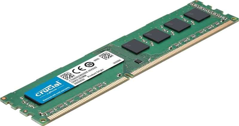 Crucial 4GB 1600Mhz DDR3 -  Desktop Ram - Good Condition - Warranty