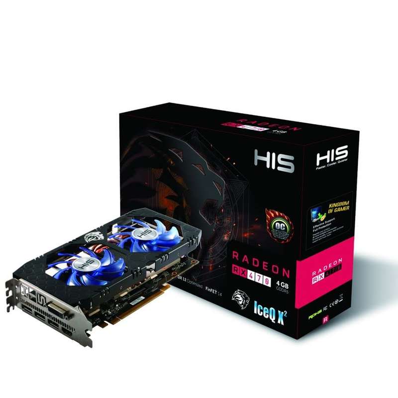 HIS RX470 IceQ X² OC 4GB ** GAMING GRAPHICS CARD ** WARRANTY ** GOOD WORKING CONDITION **
