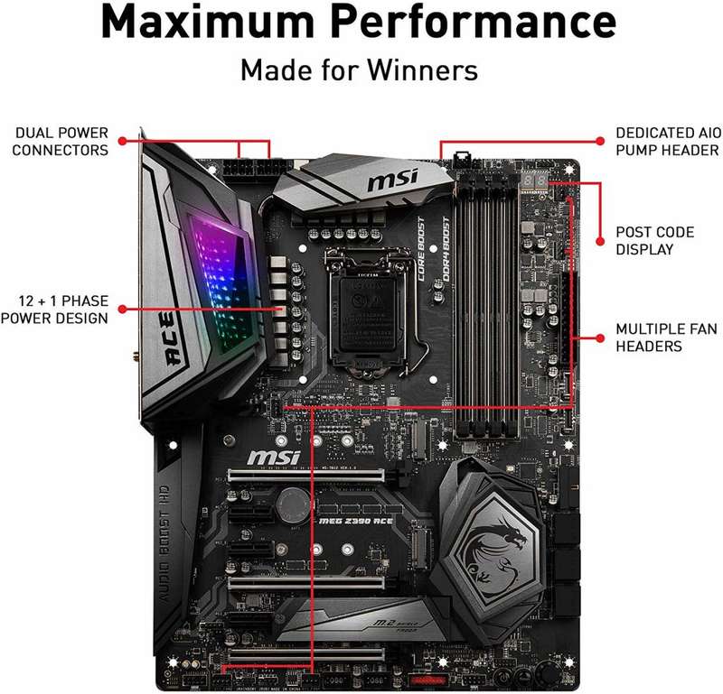 MSI MEG Z390 ACE ** GAMING MOTHERBOARD ** WIFI ** GOOD CONDITION ** WARRANTY **