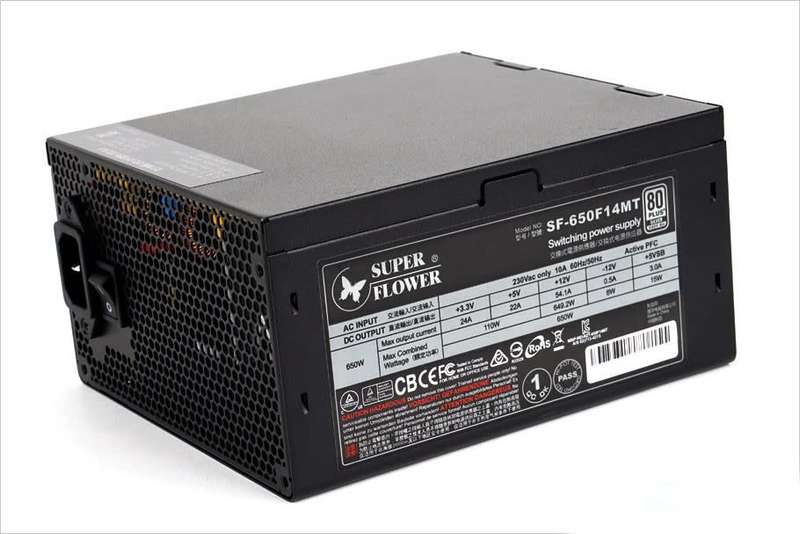 SUPER FLOWER SF-650F14MT  ** 650W GAMING POWER SUPPLY ** EXCELLENT CONDITION ** WARRANTY **