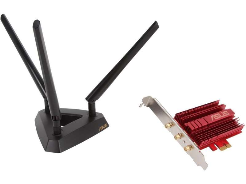 ASUS PCE-AC68 ** DUAL BAND WIRELESS -AC1900 PCIe ADAPTER ** EXCELLENT CONDITION ** WARRANTY **