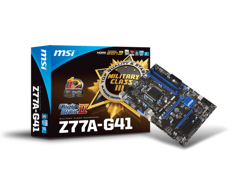 MSI Z77A-G41 ** GAMING MOTHERBOARD ** GOOD CONDITION ** WARRANTY **
