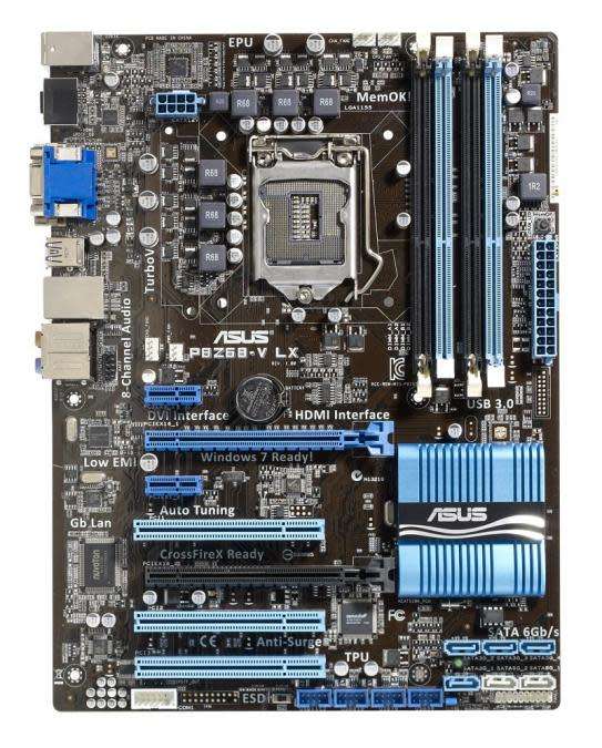 ASUS P8Z68-V LX ** GAMING MOTHERBOARD ** GOOD CONDITION ** WARRANTY **