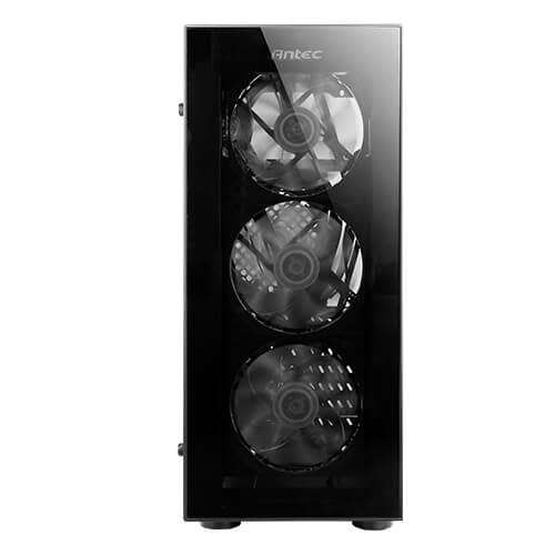 ANTEC NX210 GAMING PC CASE ** 4x120MM RED DRAGON FANS INC. ** GLASS SIDE PANEL ** GOOD CONDITION **