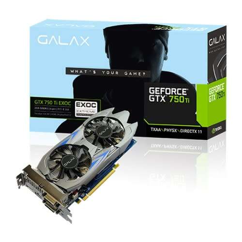 GALAX GEFORCE GTX 750 Ti EXOC 2GB  ** GAMING GRAPHICS CARD ** GOOD CONDITION ** WARRANTY **