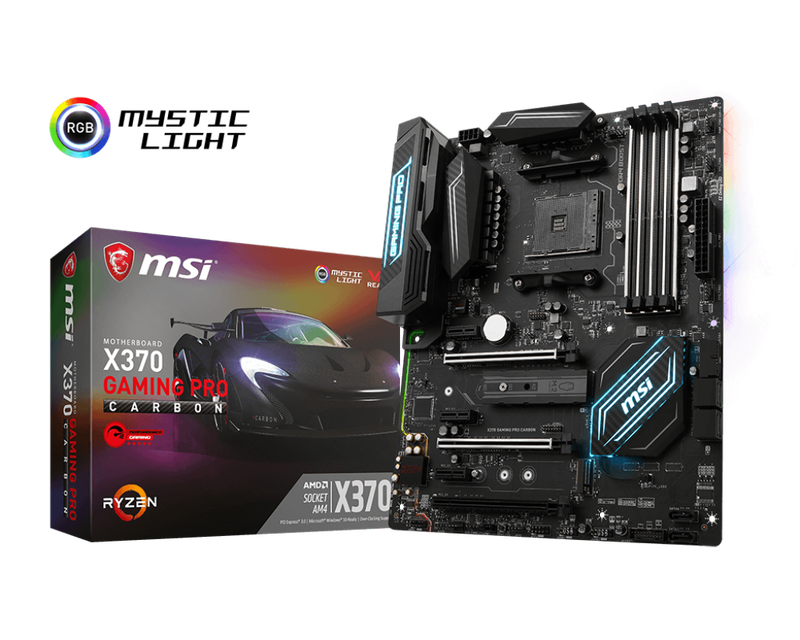 MSI X370 GAMING PRO CARBON ** AMD RYZEN ** AM4 ATX MOTHERBOARD ** GOOD CONDITION ** WARRANTY **