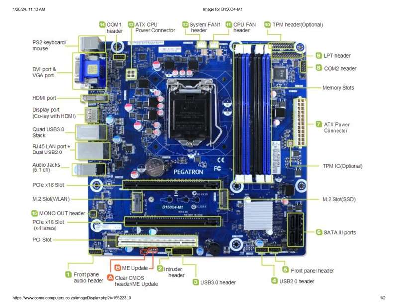 Q170 D4-M1 MUSTEK/MECER ** MOTHERBOARD ** EXCELLENT CONDITION ** WARRANTY **