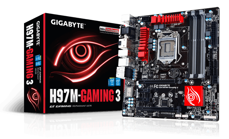 GIGABYTE GA-H97M-GAMING 3 (rev. 1.0) ** GAMING MOTHERBOARD ** GOOD CONDITION ** WARRANTY **
