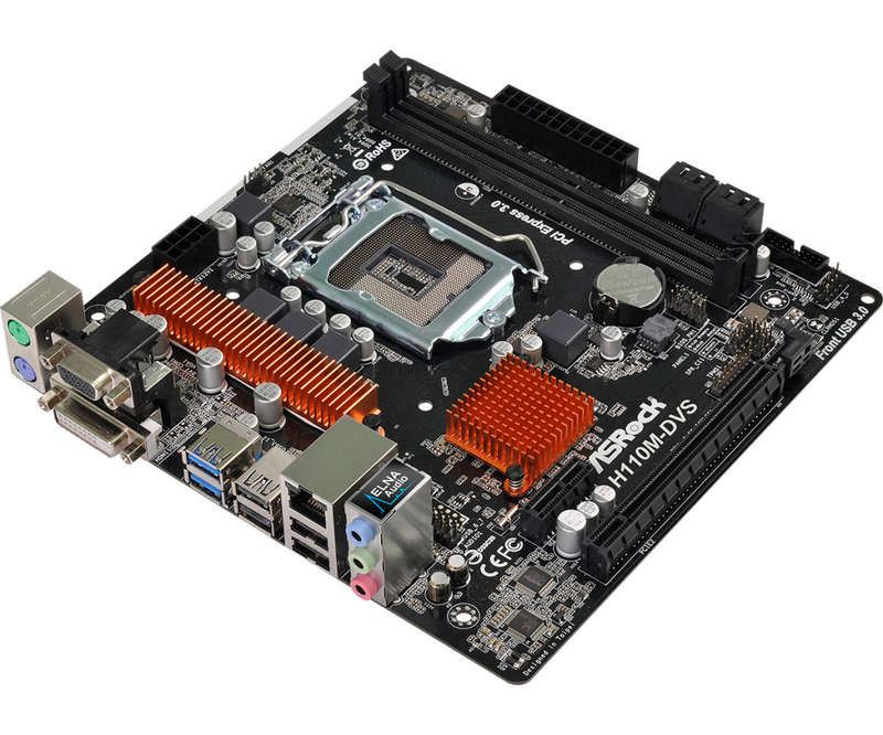 ASROCK H110M-DVS  ** GAMING MOTHERBOARD ** GOOD CONDITION ** WARRANTY **