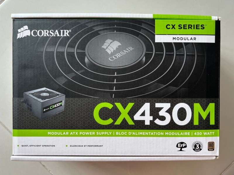 CORSAIR CX430M ** 80 PLUS BRONZE CERTIFIED POWER SUPPLY ** GOOD CONDITION ** WARRANTY **