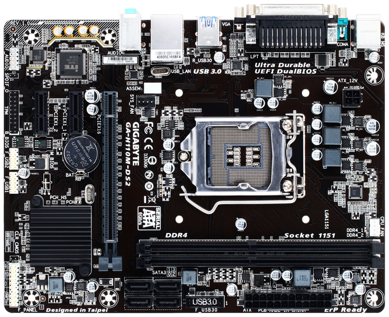 GIGABYTE GA-H110M-DS2 ** MOTHERBOARD ** GOOD CONDITION ** WARRANTY **