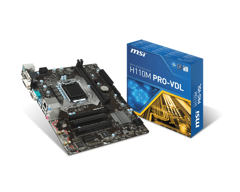 MSI H110M PRO-VDL ** MOTHERBOARD ** GOOD CONDITION ** WARRANTY **