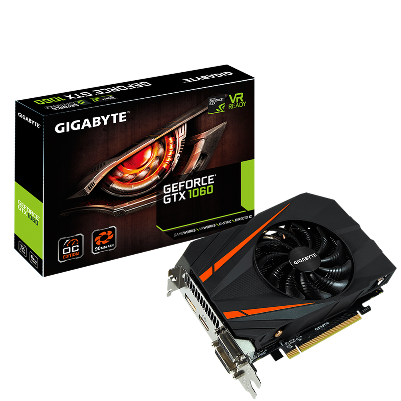GIGABYTE GTX 1060 MINI ITX OC 6GB ** GAMING GRAPHICS CARD ** GOOD CONDITION ** WARRANTY **