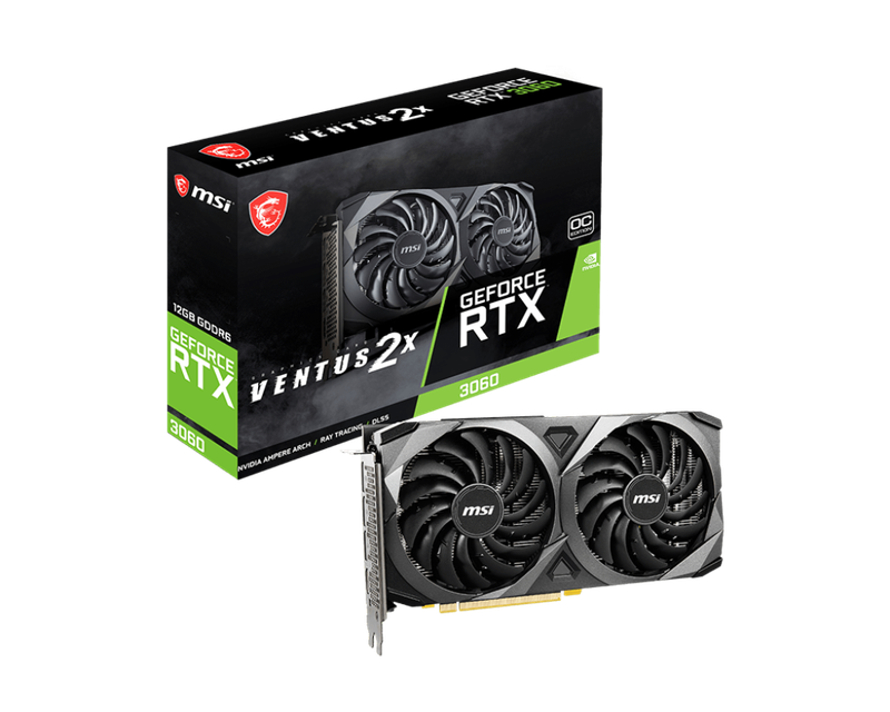 MSI RTX 3060 VENTUS 2X 12GB OC ** GAMING GRAPHICS CARD ** GOOD CONDITION ** WARRANTY **