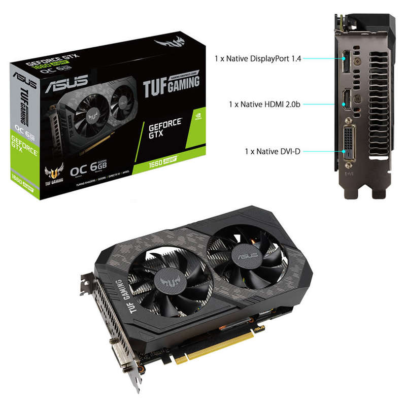 ASUS TUF GTX 1660 SUPER 6GB ** GAMING GRAPHICS CARD ** EXCELLENT CONDITION ** WARRANTY **