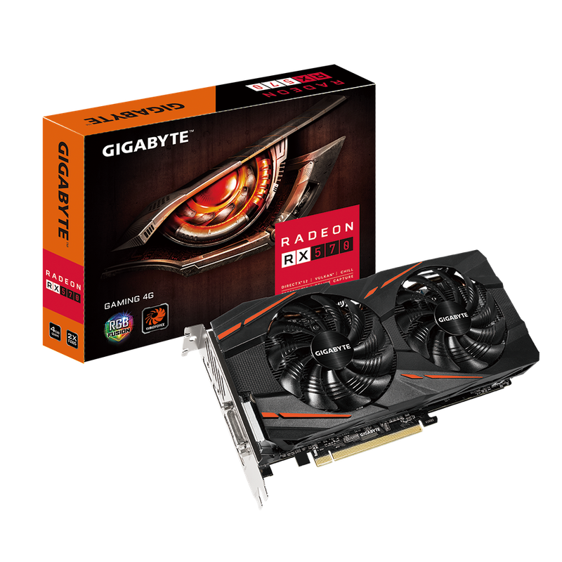 Gigabyte Rx570 4G - Gaming Graphics Card - Good Condition - Warranty