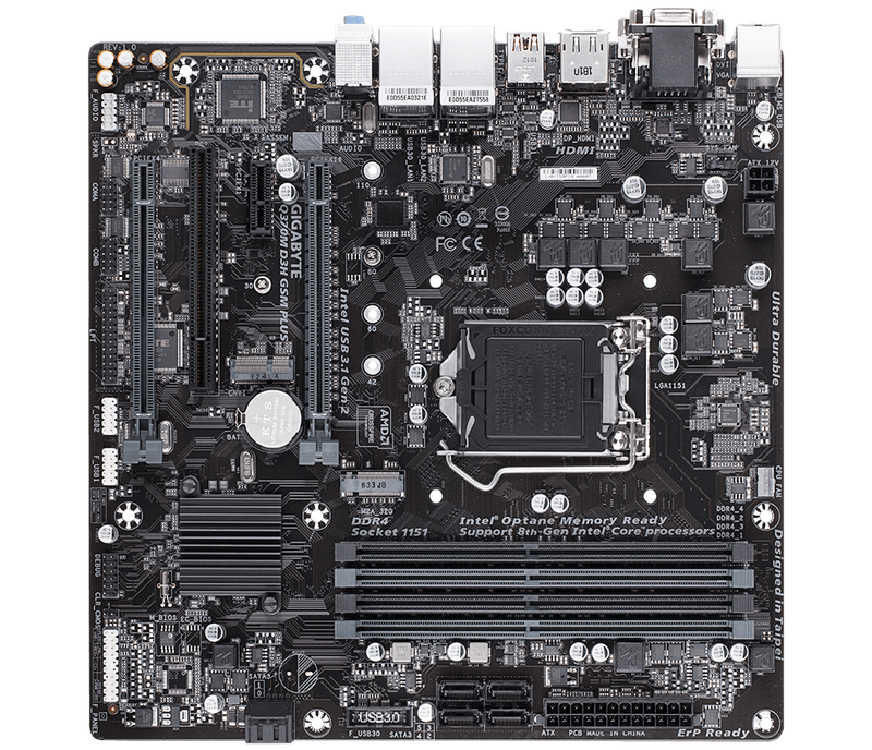 GIGABYTE Q370M D3H GSM PLUS(8TH/9TH GEN) ** GAMING MOTHERBOARD ** GOOD CONDITION ** WARRANTY **