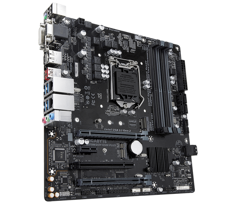 GIGABYTE Q370M D3H GSM PLUS(8TH/9TH GEN) ** GAMING MOTHERBOARD ** GOOD CONDITION ** WARRANTY **