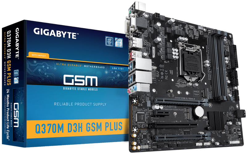 GIGABYTE Q370M D3H GSM PLUS(8TH/9TH GEN) ** GAMING MOTHERBOARD ** GOOD CONDITION ** WARRANTY **