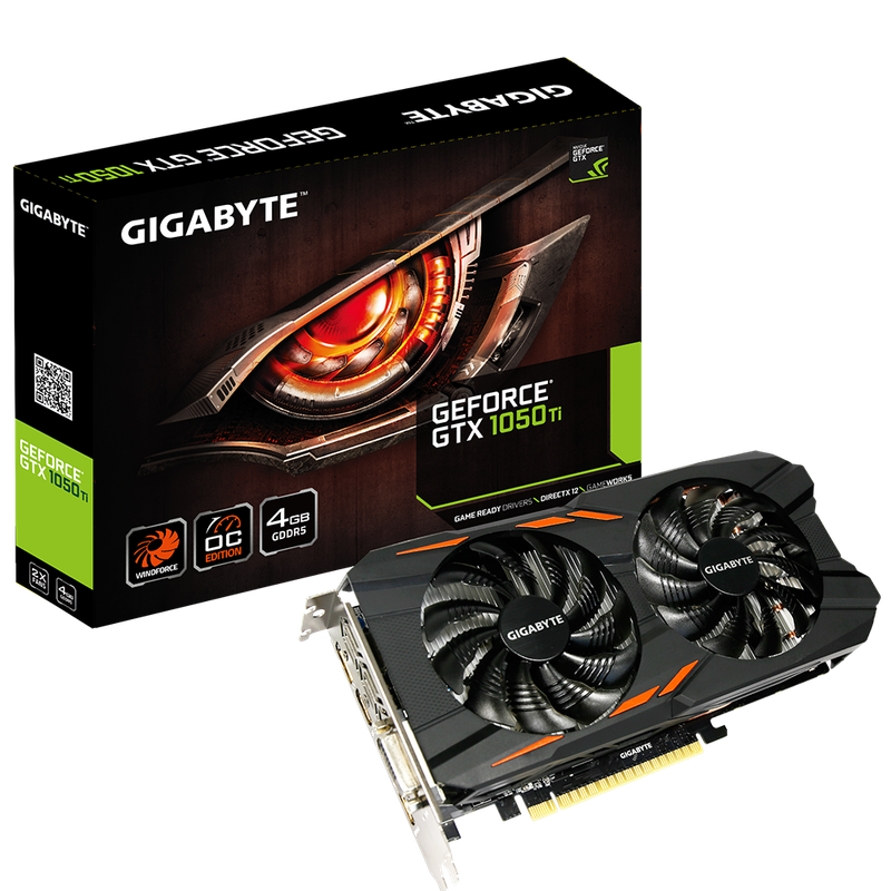 GIGABYTE GTX 1050Ti WINDFORCE 4GB OC ** GRAPHICS CARD ** GOOD CONDITION ** WARRANTY **