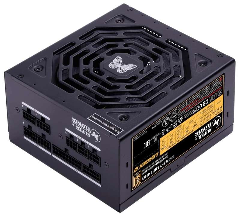 SUPER FLOWER SF-750F14HG(BK) ** 750W GAMING POWER SUPPLY ** EXCELLENT CONDITION ** WARRANTY **